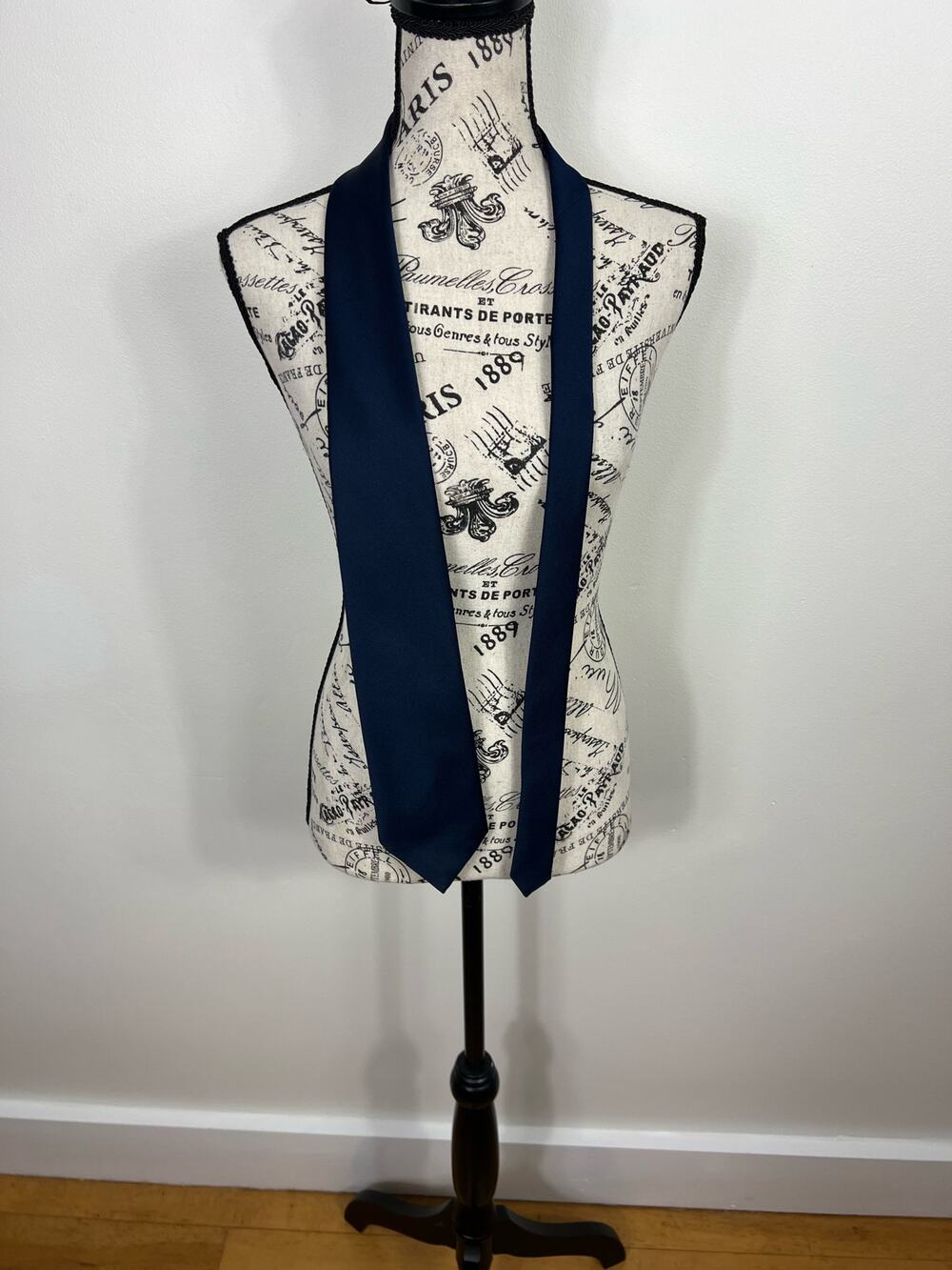 Vintage Crescent Bay Dark Blue Necktie
